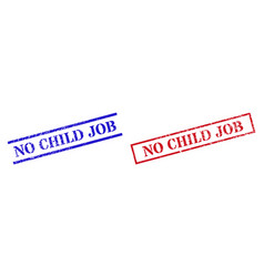 No Child Job Grunge Scratched Seal Stamps