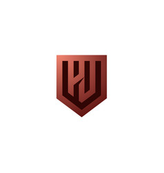 Security Logo Monogram Pd Bronze Shield Icon