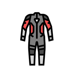 One Piece Suits Motorcycle Color Icon