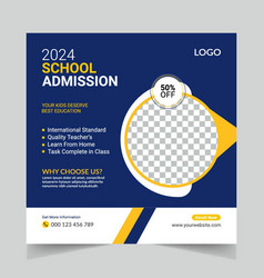 School Admission Social Media Ad Post Design