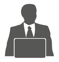 Businessman Working Laptop