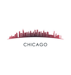 Chicago Illinois Skyline Silhouette Design