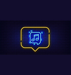 Musical Note In Speech Bubble Line Icon Music