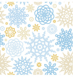 Seamless Pattern With Snowflakes