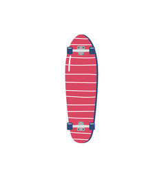 Skateboard Bottom View With Wheels Isolated