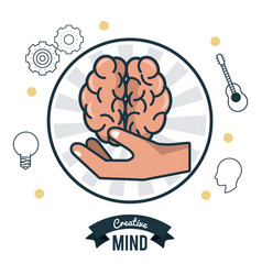 Smart brain ideas Royalty Free Vector Image - VectorStock