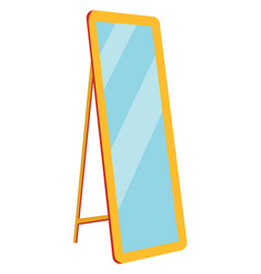 Tall Mirror On White Background