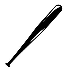 Black Baseball Bat Cut Out