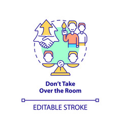 Dont Take Over Room Concept Icon