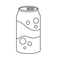 Bottle Of Soda Iconoutline Logo Isolated