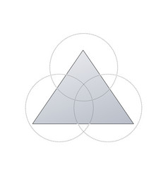 Business Concept Design With Triangle And 3