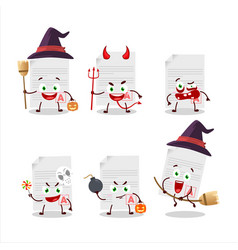 Halloween Expression Emoticons With Cartoon