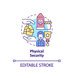 Physical Security Concept Icon