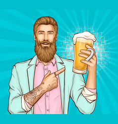 Beer Festival Pop Art Banner Template