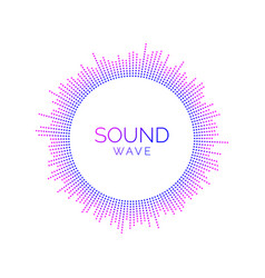 Circle Sound Wave Visualisation Dotted Music