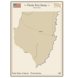 Map Of Dixie County In Florida