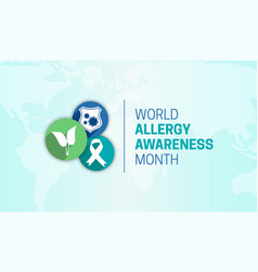 World Allergy Awareness Month Background