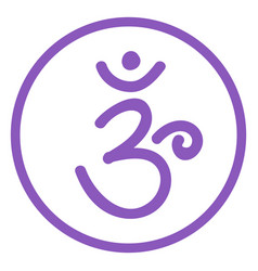 Crown Chakra Line Icon