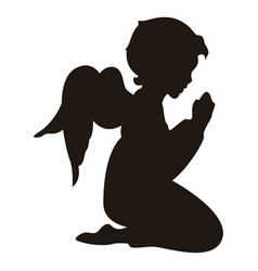 Praying Angel Silhouette