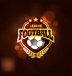 Football soccer club logo design template Vector Image