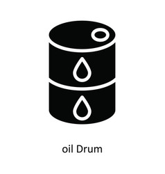 Oil Drum Solid Icon Design Na