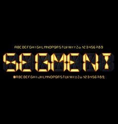 Segmented Display Font Digital Calculator Lcd