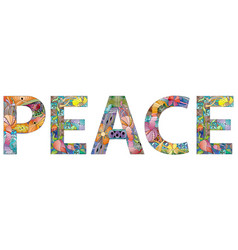 Word Peace Entangle Object For Decoration