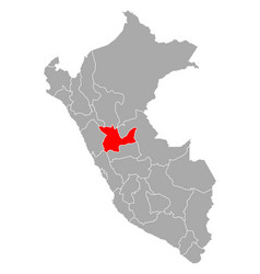 Map Huanuco In Peru