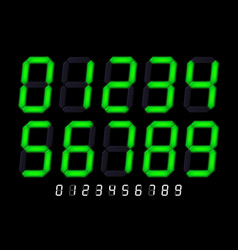 Segmented Lcd Display Numbers Digital Time Timer