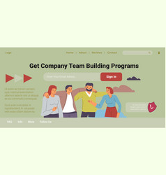 Get Company Team Building Programs Website Page