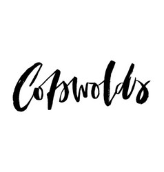 Cotswolds Ragged Brush Lettering Element