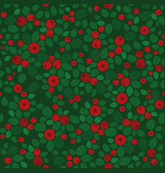 Bearberry Cotoneaster With Green Leaves Seamless