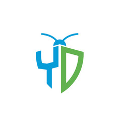 Letters Yd Pest Control Logo