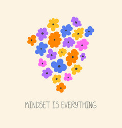 Mindset Is Everythig Poster Design Abstract