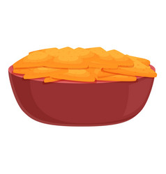 Nachos Food Plate Icon Cartoon Corn Taco