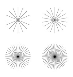 Set Of Converging Radiating Lines Burst Icon