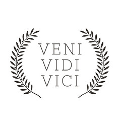 Veni Vidi Vici Latin Quote Poster