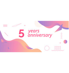 5th Anniversary Logo Birthday Celebration