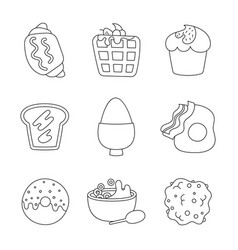 Breakfast Morning Coloring Page