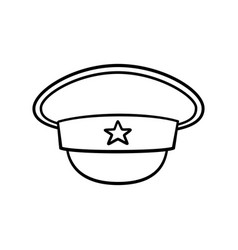 Military Army Cap Icon Children Drawing