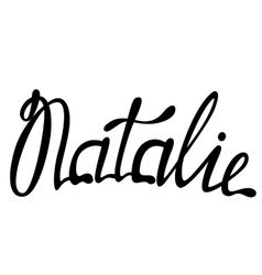 Natalie Name Lettering