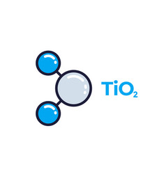 Titanium Dioxide Molecule Icon