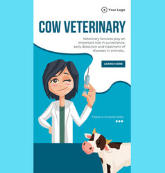 Cow Veterinary Portrait Template