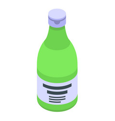 Hair Gel Bottle Icon Isometric Cream