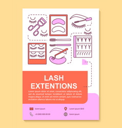 Lash Extension Poster Template Layout False