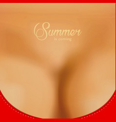 Summer Is Coming Woman Body With Big Boobs In Red