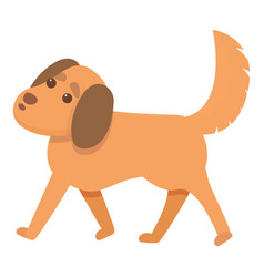 Playful Dog Baby Icon Cartoon Style