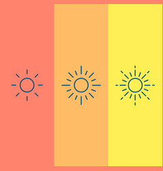 Sun Thin Line Icons