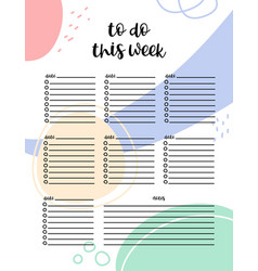 Weekly Planner Page Template Us Letter