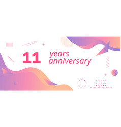 11th Anniversary Logo Birthday Celebration